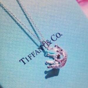 Tiffany & Co Silver Crown Necklace